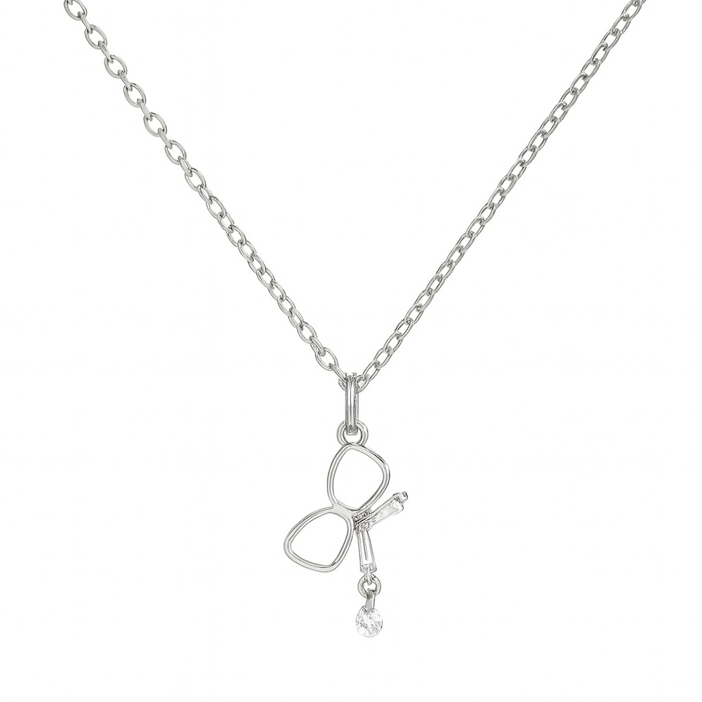 Dainty Whisper Bow Necklace